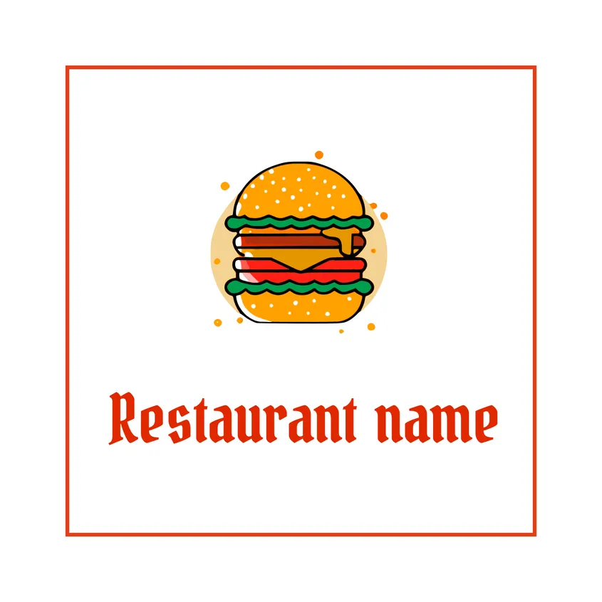 تصميم شعار مطعم - ٦